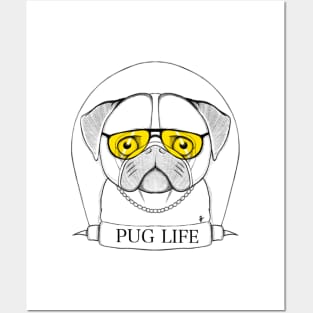 Pug Posters and Art